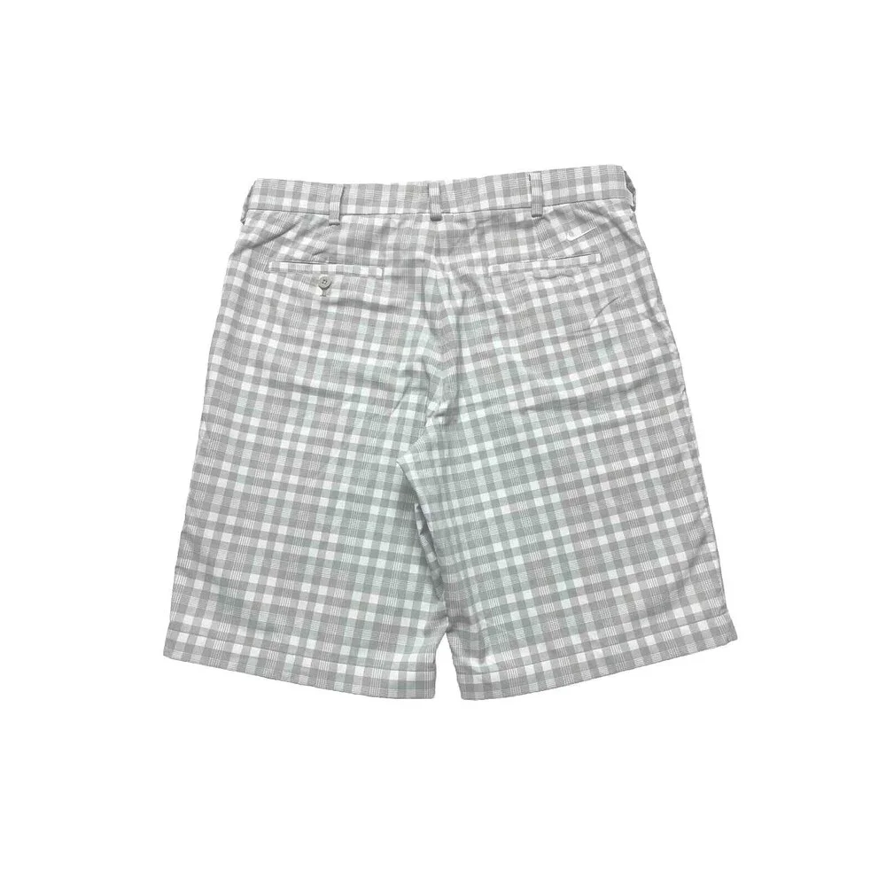Nike Golf Shorts Dri-Fit Performance Plaid Flat Athletic Men’s Size 35